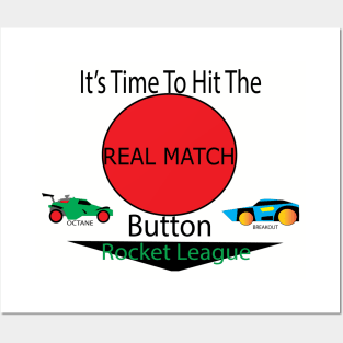 Real Match Button Posters and Art